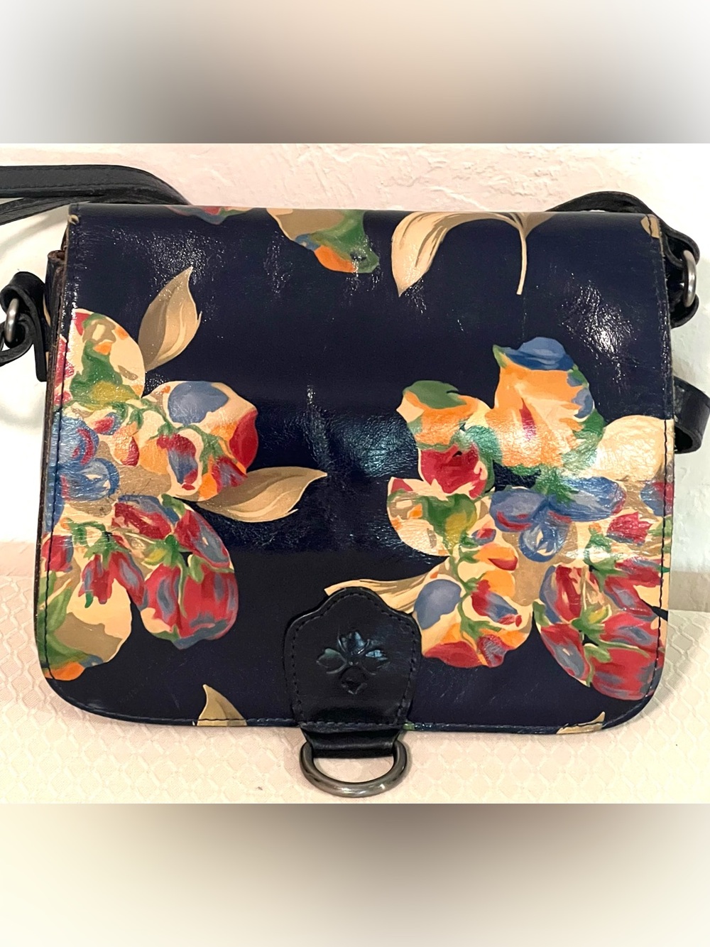 Patricia Nash Navy Le Fluer Collection Crossbody Bag